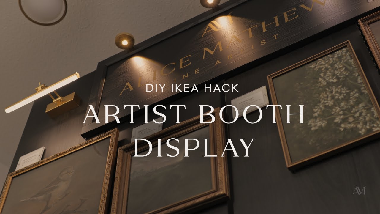 I Built a Clean, Professional Art Fair Booth Wall Using IKEA Shelves (And You Can Too - DIY Hack)