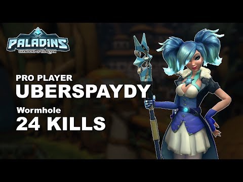 UBERSPAYDY Evie 24 KILLS!!  Paladins Pro (CryptiK) Ranked Gameplay 1440p High Quality Video