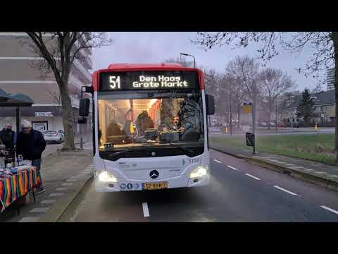 De eerste bus 51 van ebs in de Muziekbuurt