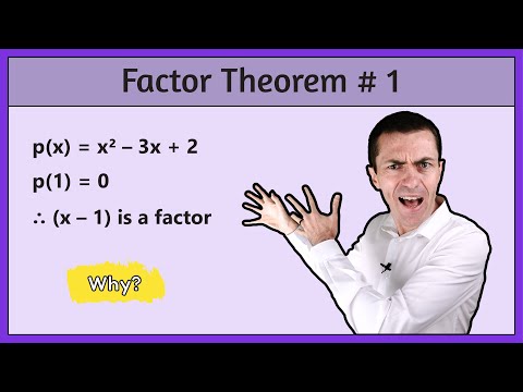 The Factor Theorem [Part 1] - A Special Case Of The Remainder Theorem