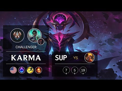 Karma Support vs Brand - NA Challenger Patch 9.15