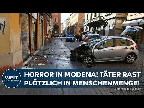 Video Thumbnail: HORROR IN MODENA: Autofahrer rast in Menschenmenge – Acht Menschen verletzt!