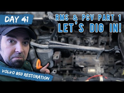 Volvo 850 Restoration - Rear Main Seal & PCV Repair PART 1