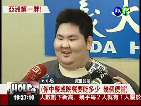 體重226公斤! 亞洲最胖男要甩肉