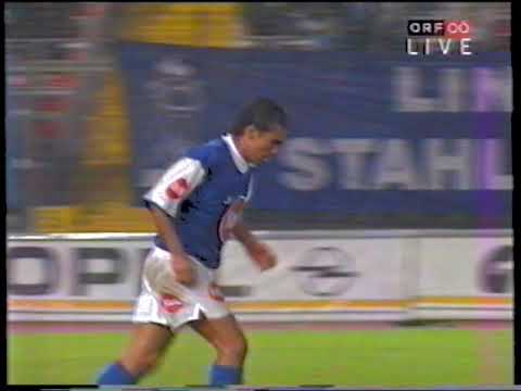 Debüt von Hugo Sanchez beim FC Linz 1995