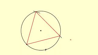 How to construct an equilateral triangle inscribed in a circle