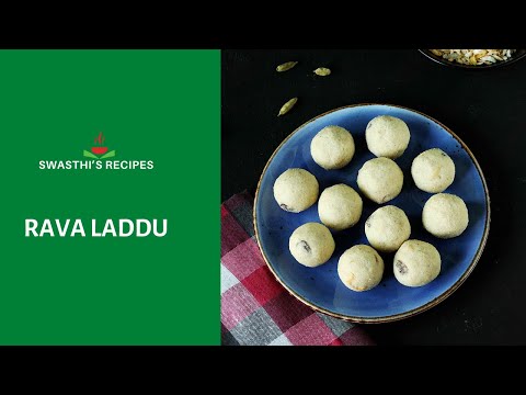 Rava Laddu Recipe - Suji Ladoo Recipe (Sweet semolina balls)
