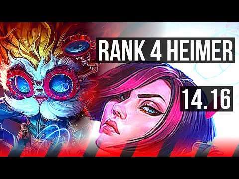 HEIMERDINGER vs FIORA (TOP) | Rank 4 Heimer | NA Grandmaster | 14.16