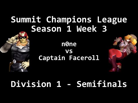 SCL1.3 - n0ne (Captain Falcon) vs Captain Faceroll (Sheik) - Division 1 - Semifinals