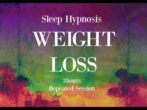 😴 3 hours repeated loop ~ Sleep hypnosis for weight loss with mindful awareness ~ Female Voice