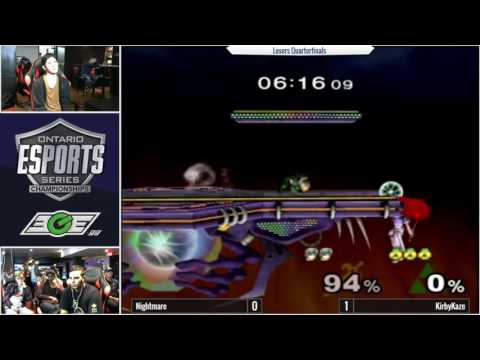 KirbyKaze (Shiek) vs Nightmare (Marth) - Ontario Esports Series