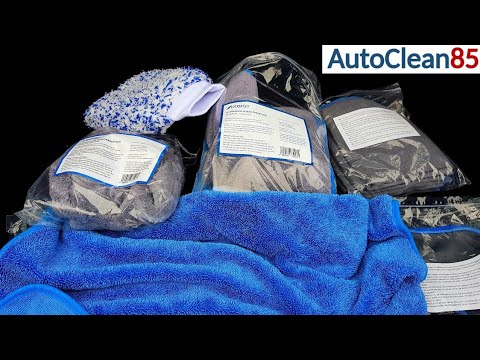 Waschen Detailing Polieren/Licargo Microfaser + Waschhandschuh/Tücher die man immer gebrauchen kann!