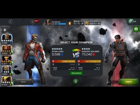 Starlord vs Winter Soldier - ROL - Marvel Contest of Champions MCOC