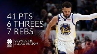 [高光] Stephen Curry  41 Pts VS Wizards