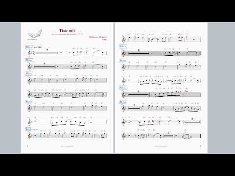 Tisíc mil (500 Miles); Waldemar Matuška; noty a tabulatura