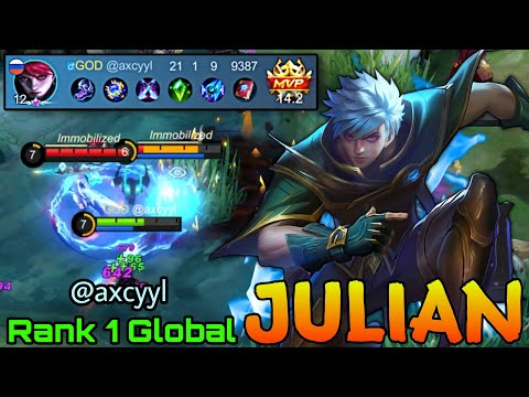 21 Kills Julian Make All Enemies Bronze! - Top 1 Global Julian by @axcyyl - Mobile Legends