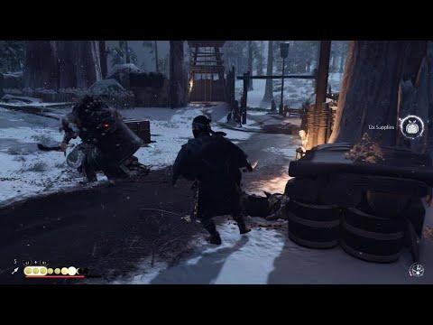 Ghost of Tsushima Stagger a Brute with Moon Stance Heavy Attacks