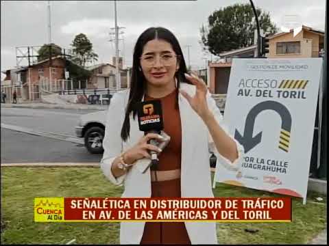 Señalética en distribuidor de tráfico en Av. de las Américas y del Toril