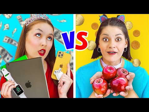 RICH VS POOR STUDENTS! || Types of students you can relate to on 123 GO! GOLD