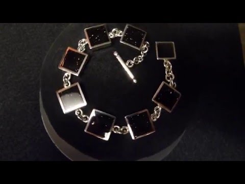 black goldstone bracelet