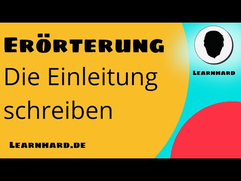 Erörterung: Die Einleitung