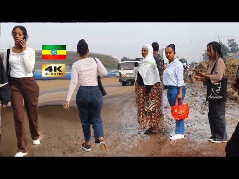 የመገናኛ የኮሪደር ልማት ዛሬ , 🇪🇹 Addis Ababa walking Tour 2024 , Ethiopia [4K]