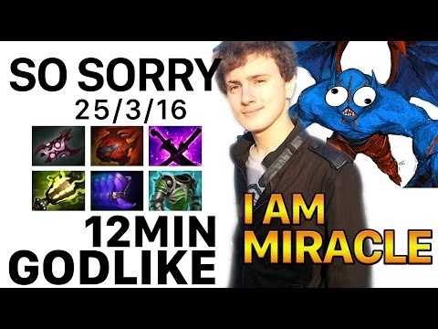 Dota 2 Miracle Night Stalker - 12 mins GODLIKE - So Sorry Dire Team!!