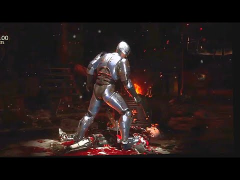 RoboCop brutality is insane (Mk11) RoboCop VS Kano (Hard )