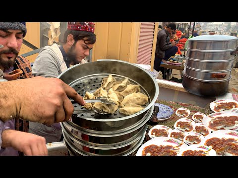 Yummy and Most Delicious Afghani Manto in Street Food - Mantu Recipe | Pakistani Street Food