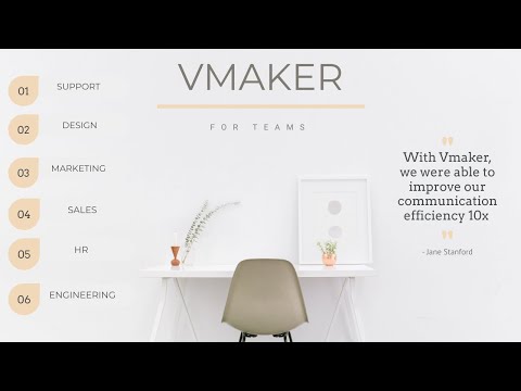 Team Communication and Collaboration made easy with Vmaker