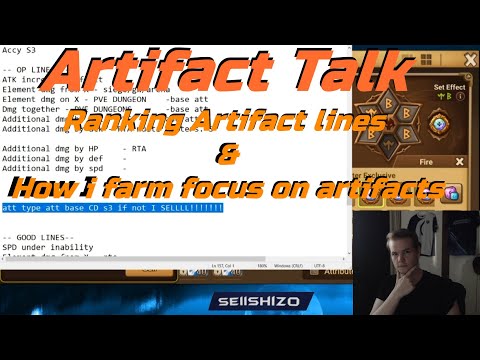 Artifact Guide - Ranking artifact lines & Which artifacts do I focus on? Long video! - Summoners War