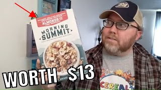 This box of cereal cost me $13. WHAT?! Morning Summit Cereal