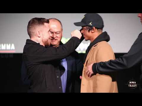 Bellator London: James Gallagher vs. Jeremiah Labiano Press conference face off