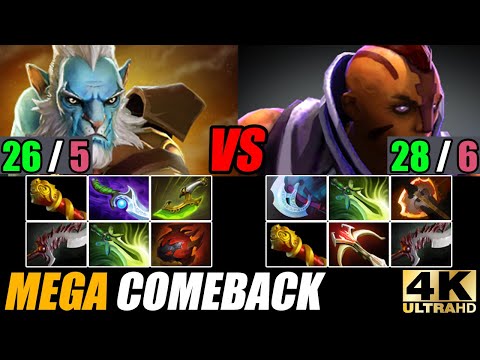 INTENSE LATE GAME BATTLE Phantom Lancer VS Anti Mage Who Would Be Win? Epic Mega Comeback  Dota 2