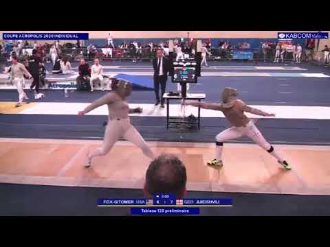 Athens World Cup SWS 2020 - P128 - Fox-Gitomer USA v Jijieishvili GEO