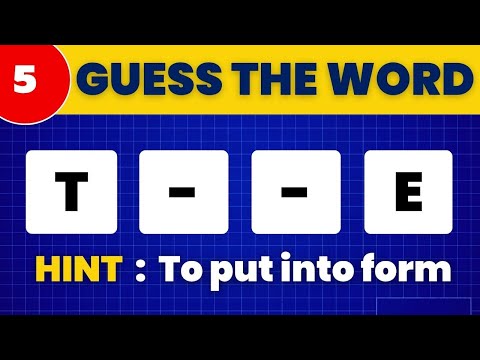 Guess The 4 Letters Word With First and Last Letters - Anagram Solver Quiz Game #5