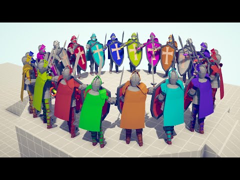 TRIBAL & FARMER & MEDIEVAL BATTLE ROYALE - Totally Accurate Battle Simulator TABS