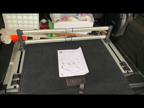 Jeep Wrangler JL trail rail cargo organizer bar Unboxing and installation!