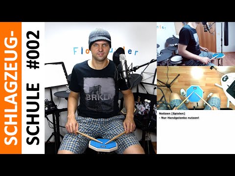 Richtige Körperhaltung und Stickhaltung | Schlagzeugschule [002] [Deutsch] [HD]