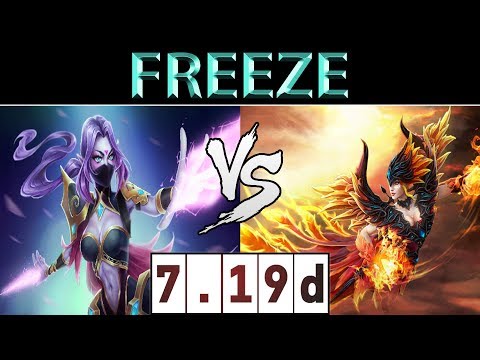 刘畅 Freeze [TA] vs [Lina] ► China Ranked ► Dota 2 7.19d