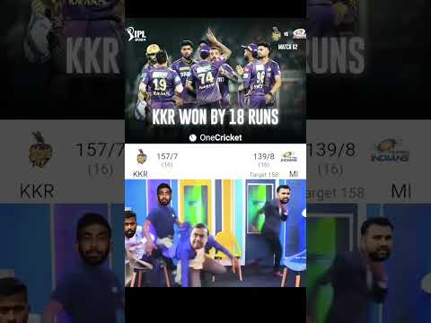 Mumbai vs kkr won by 18 run