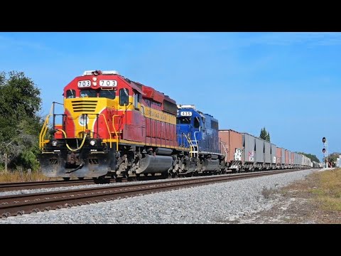 Two Classic Leaders Back 2 Back!! | FEC 103, SD40-2 #703 leading & 510 Leads the 915
