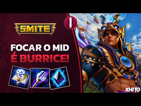 Focar o mid quando tem um ADC DESTRUINDO FAMILIAS é burrice! RA MID - ⚡ Smite BR Ranked Conquista