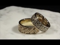 video - Tibetan Knot Eternity Wedding Band In Palladium