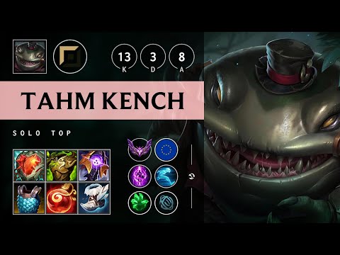 Tahm Kench Top vs Renekton: Unstoppable - EUW Master Patch 14.20