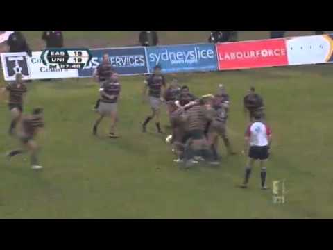 Shute Shield Rnd 9 Results and Highlights of Easts v Uni