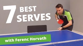 7 most effective table tennis serves
