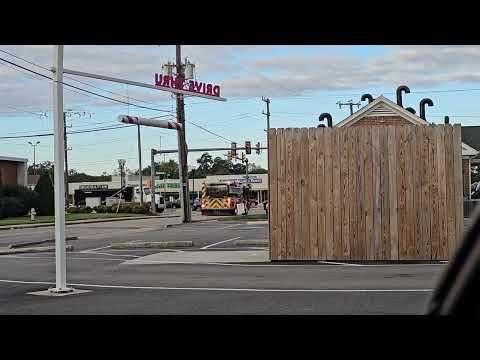 Colonial Heights Fire & Ems Station 1.  Engine 941 goes on a run.