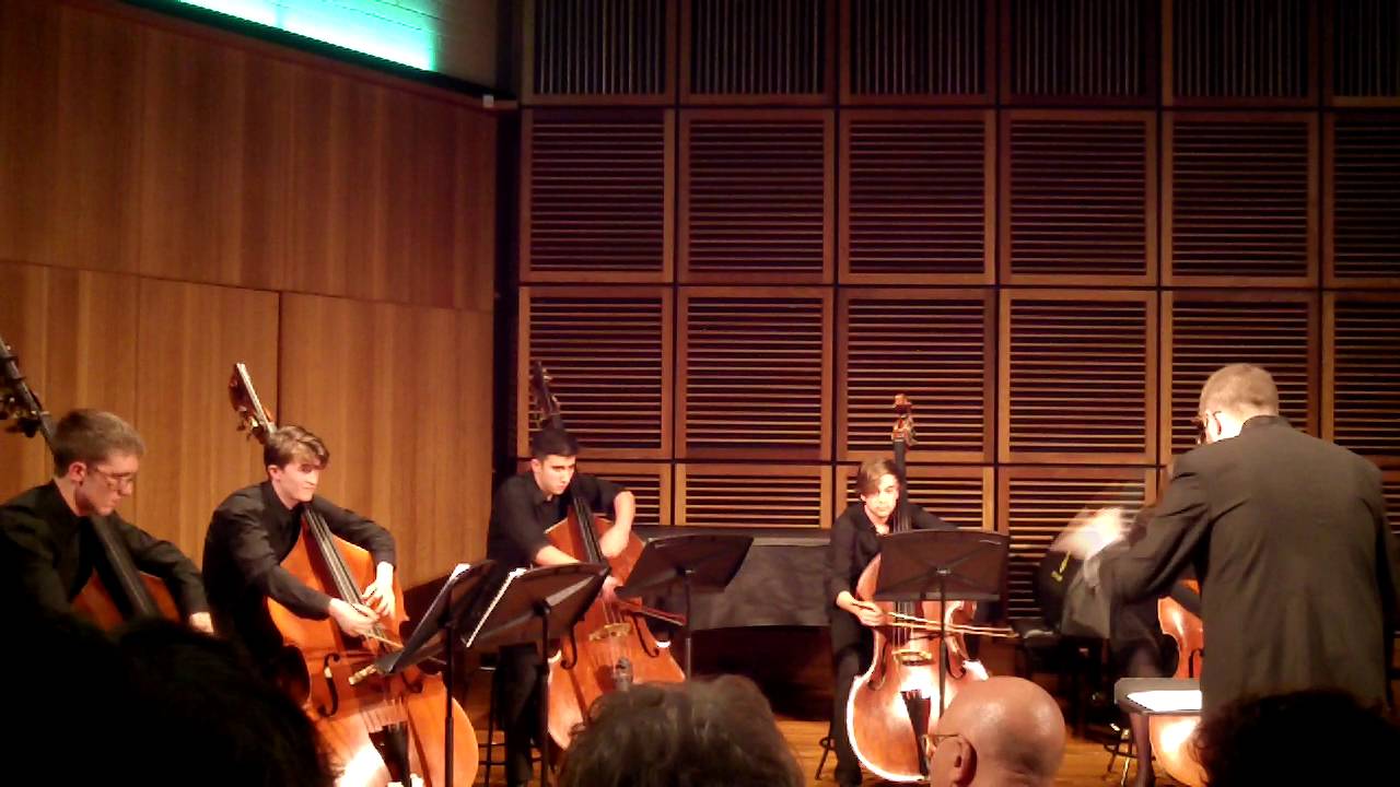 Brahms Hungarian Dance No. 5 arr 8 Double Basses by Benjamin Saffir