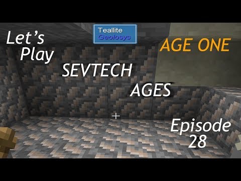 Minecraft Sevtech Ages Episode 28 : Making the Melter Work, and finding more Tin.